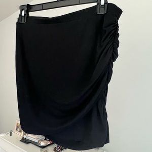 Y2k victorias secret black ruched mini skirt